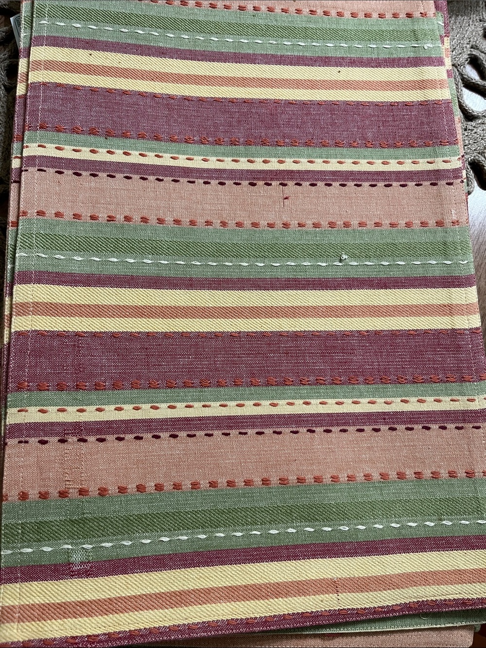 Striped Cotton place mats set of 8